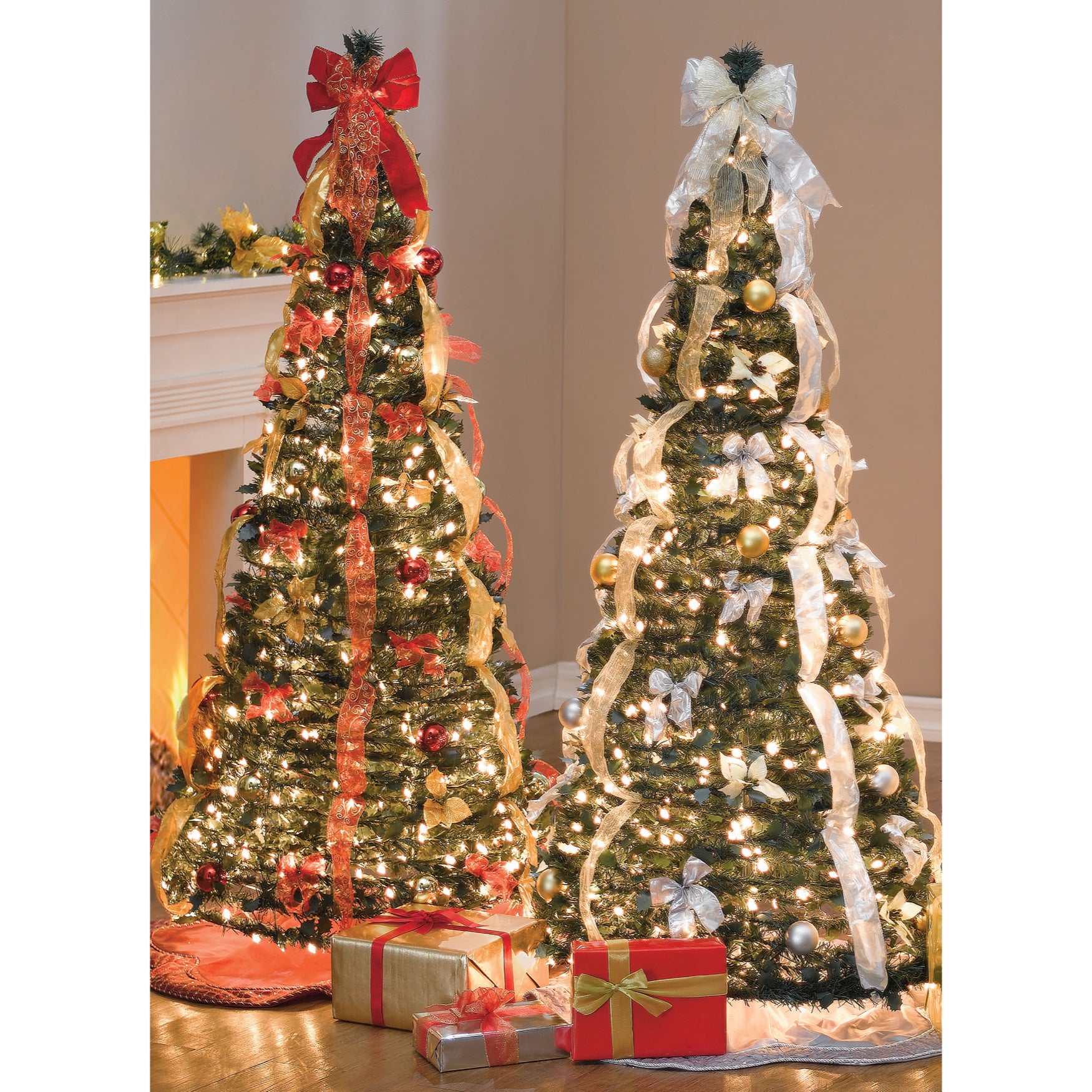 7½ ft. Pre-Lit Pop-Up Christmas Tree with Remote image number 0