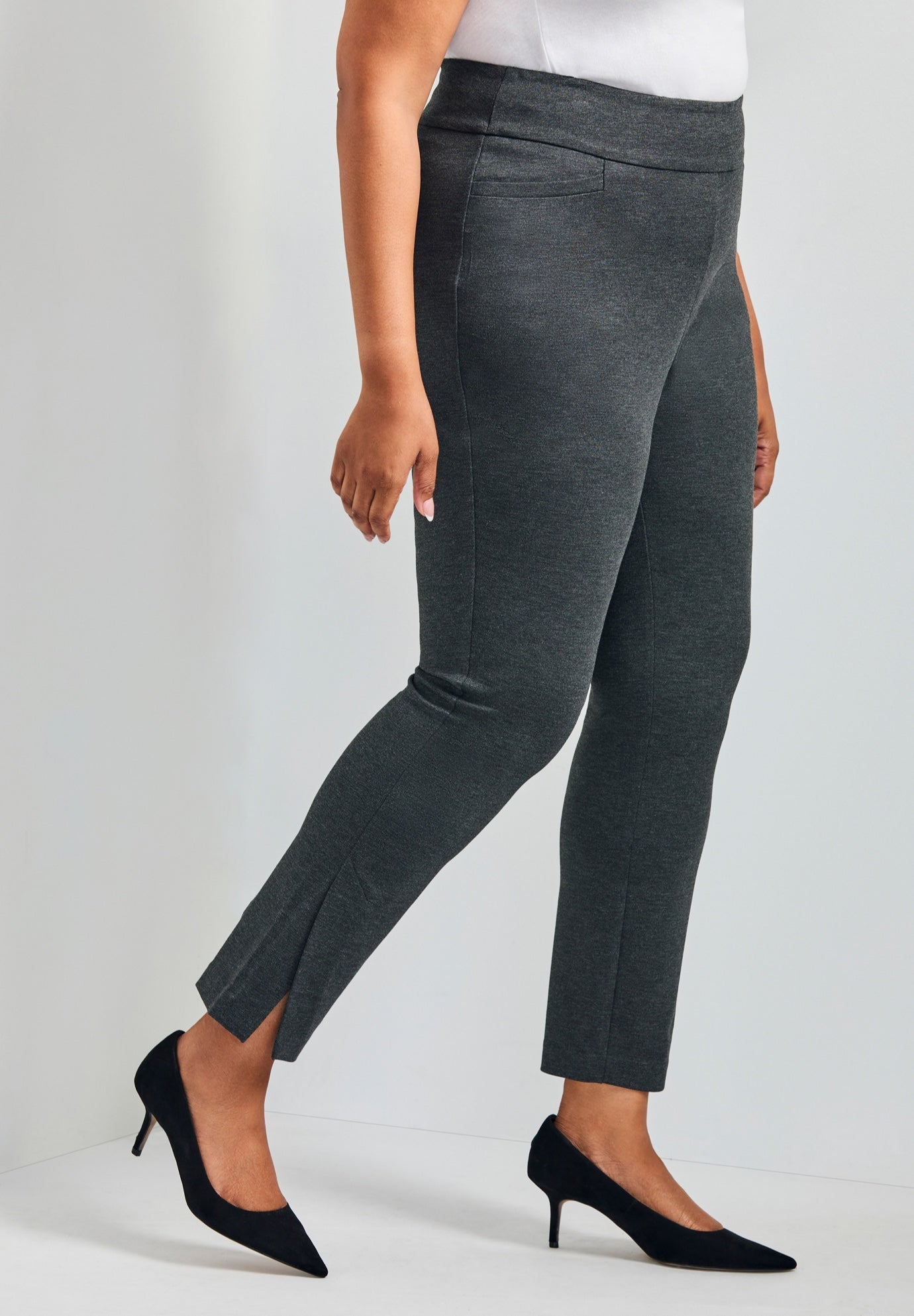Eva Split Detail Ponte Pant image number 2