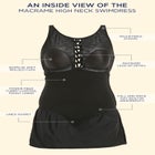 Macrame High Neck Swimdress image number null