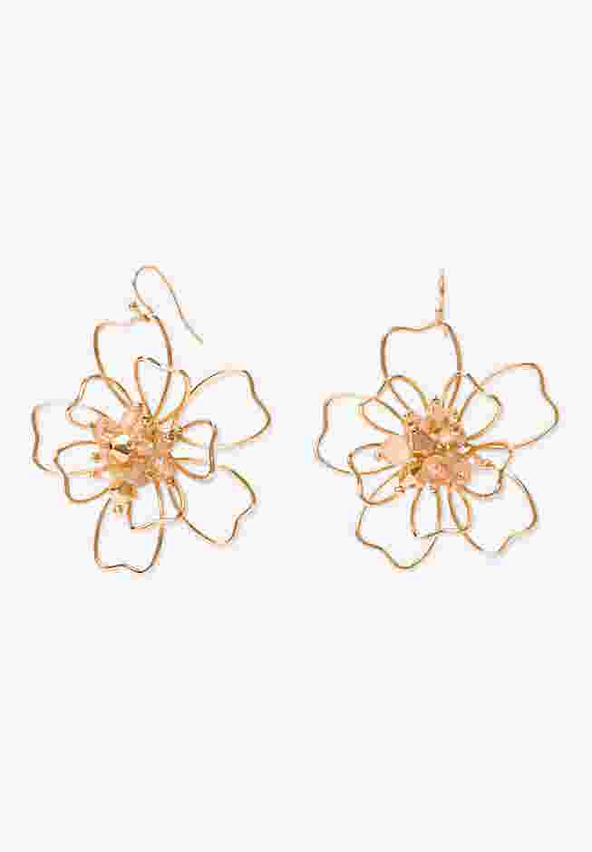 Floral Beaded Earrings image number 0