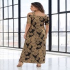 Plus Size Cold Shoulder Maxi Dress image number null