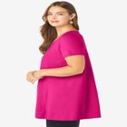 Plus Size Cotton Ultimate Scoopneck Swing Tunic image number null
