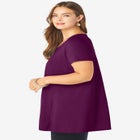 Plus Size Cotton Ultimate Scoopneck Swing Tunic image number 2