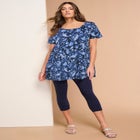 Plus Size Cotton Ultimate Scoopneck Swing Tunic image number null