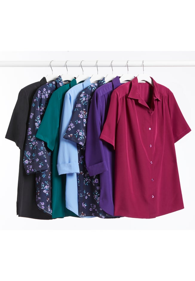 No Iron Short Sleeve Peachskin Shirt image number 5