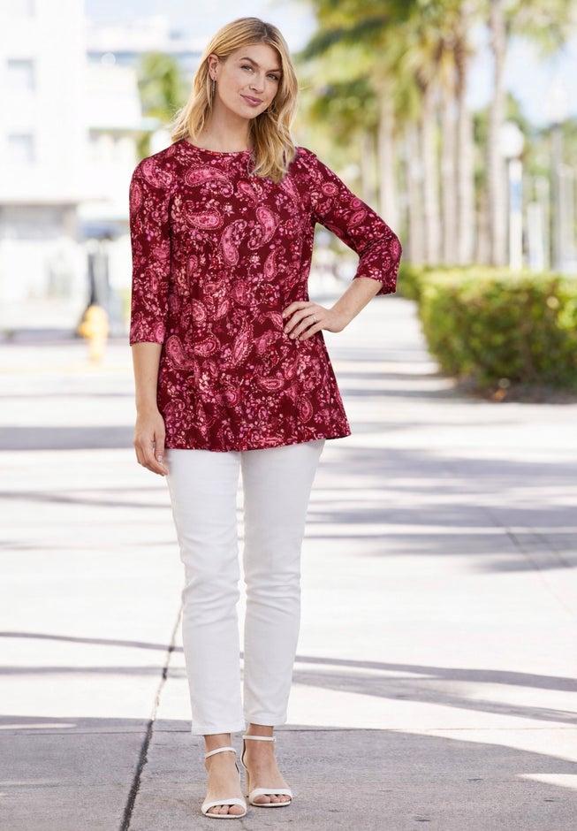 Stretch Knit Swing Tunic image number 1