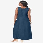Denim Maxi Dress image number null