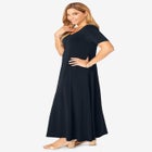 Stretch Knit Sweetheart Maxi Dress image number 2