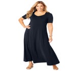 Stretch Knit Sweetheart Maxi Dress image number 0