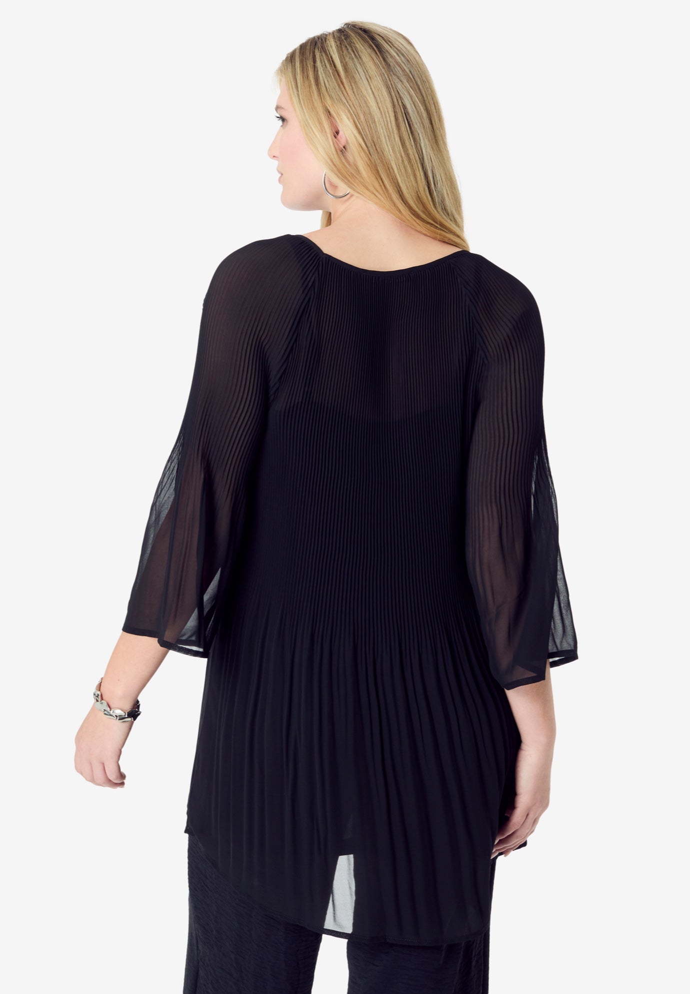 Pleated Keyhole Tunic image number 1