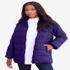Plus Size Lightweight Quilted Jacket image number null