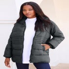 Plus Size Lightweight Quilted Jacket image number null