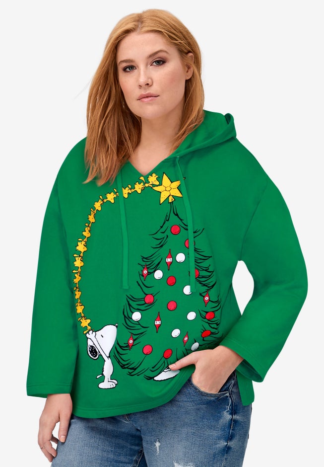 Peanuts Snoopy Christmas Hooded Sweatshirt image number 0
