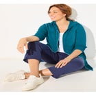 Cloud Knit French Terry Zip-Front Hoodie image number null