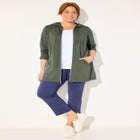 Cloud Knit French Terry Zip-Front Hoodie image number null