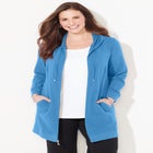 Cloud Knit French Terry Zip-Front Hoodie image number null