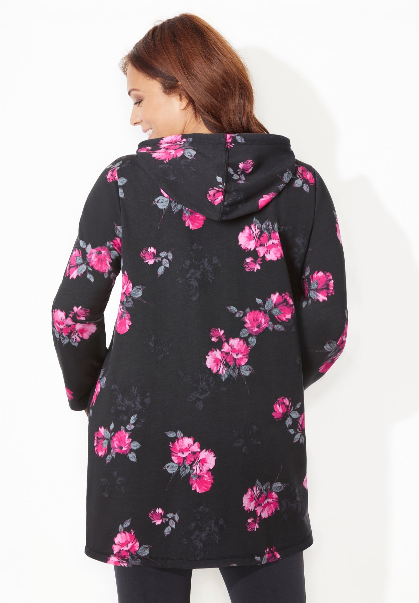 Cloud Knit French Terry Zip-Front Hoodie image number 1