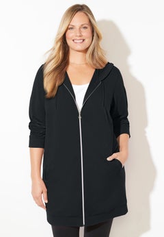 Cloud Knit French Terry Zip-Front Hoodie