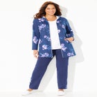 Cloud Knit French Terry Zip-Front Hoodie image number null