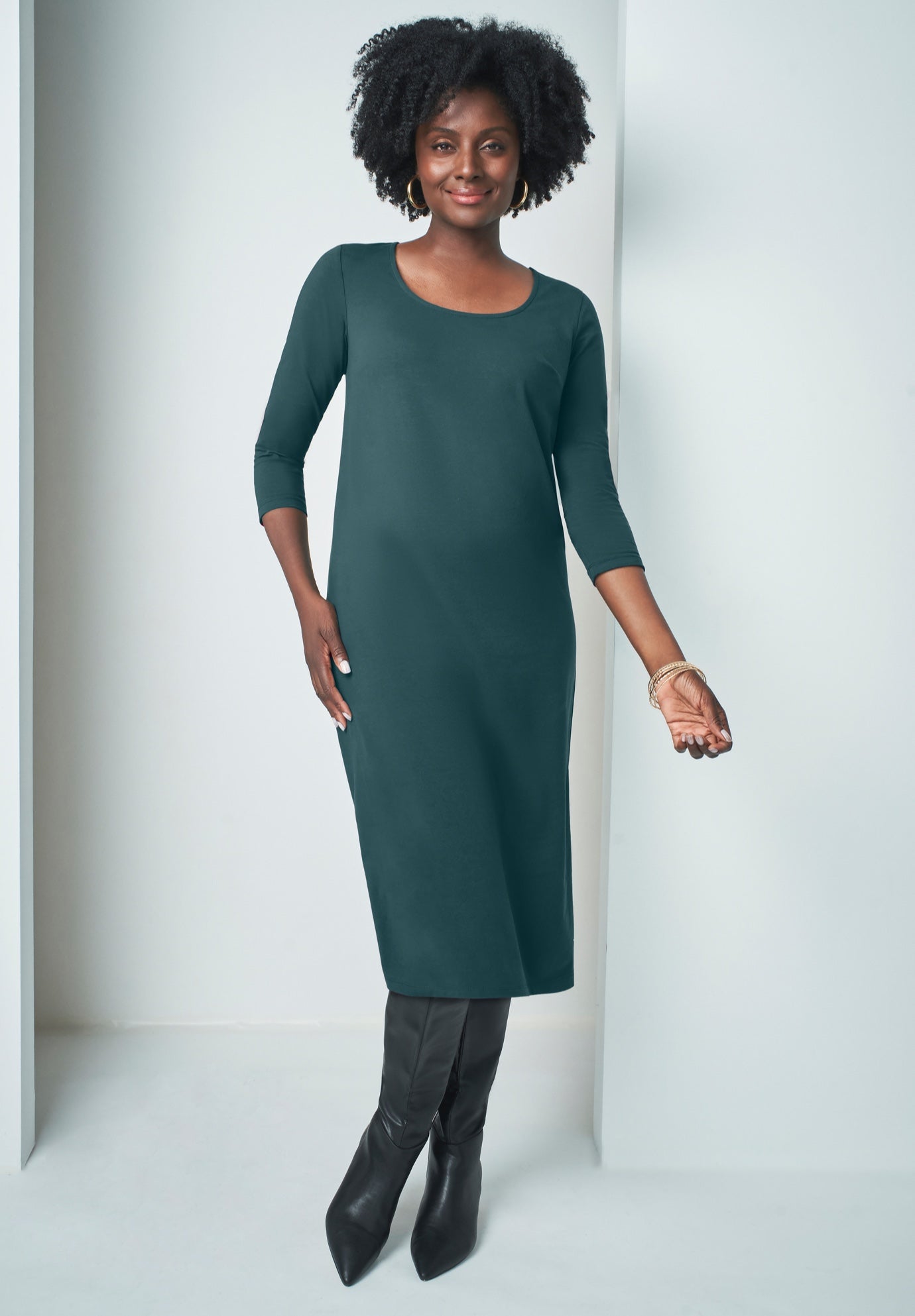 Stretch Cotton T-Shirt Dress image number 0