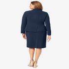 Stretch Crepe Single-Breasted Jacket Dress image number null