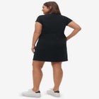 Knit Drawstring Dress image number null