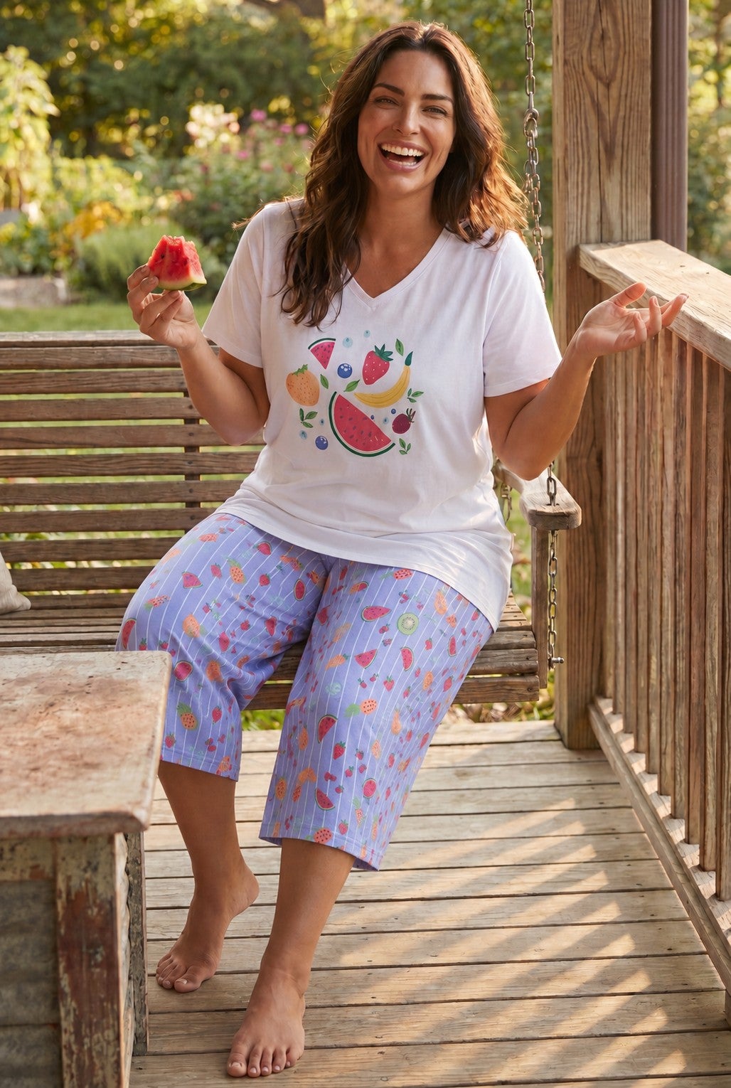 2-Piece Capri Cotton PJ Set image number 0