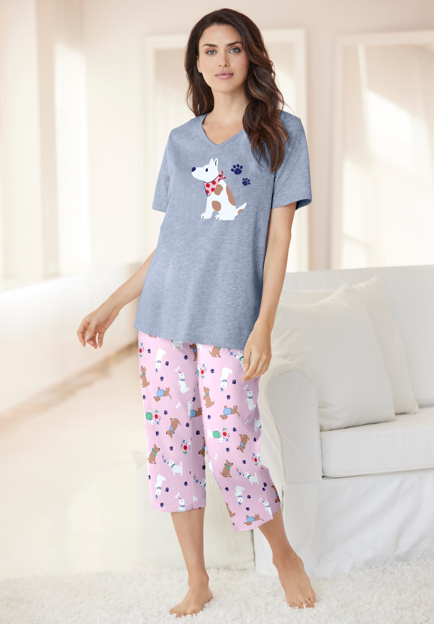 2-Piece Capri Cotton PJ Set image number 0