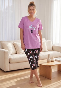 2-Piece Capri Cotton PJ Set