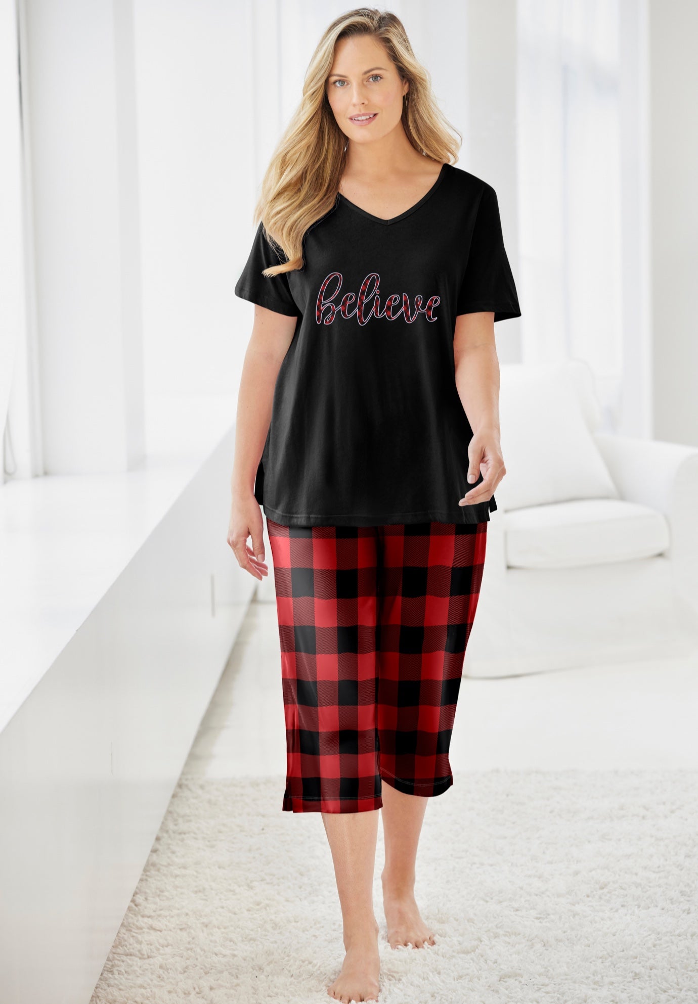 2-Piece Capri Cotton PJ Set image number 0