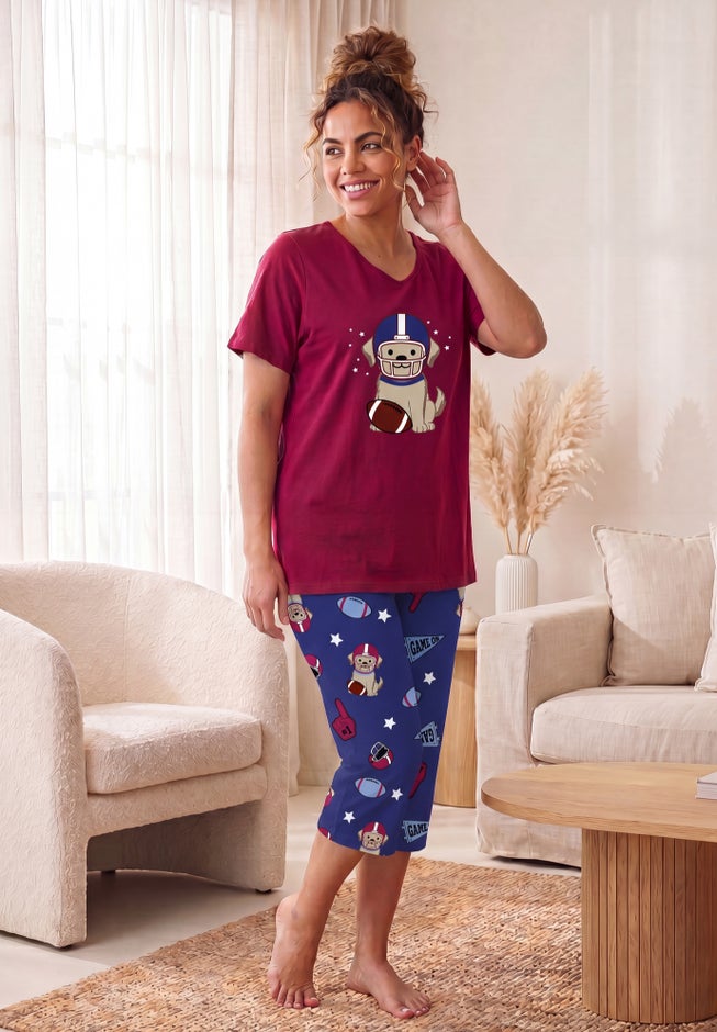 2-Piece Capri Cotton PJ Set image number 4