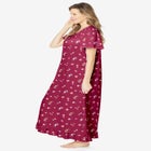 Long Floral Print Cotton Gown image number null