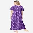 Long Floral Print Cotton Gown image number null