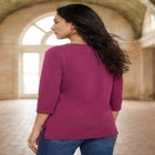 Stretch Cotton Notch Neck Tunic image number 1