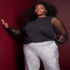 Puff-Sleeve French Terry Sweatshirt image number null