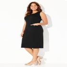 Ponte Sleeveless Shift Dress image number null