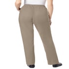 Straight Leg Fineline Pull-On Stretch Denim Jeans image number null