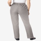 Straight Leg Fineline Pull-On Stretch Denim Jeans image number null