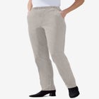 Straight Leg Fineline Pull-On Stretch Denim Jeans image number null