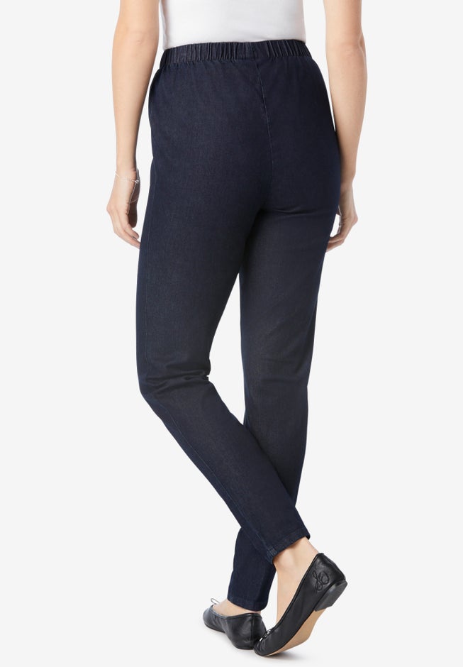 Fineline Stretch Denim Skinny Pull-On Jeans image number 1
