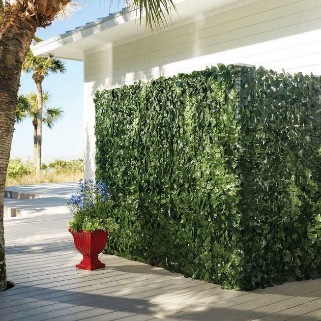 High Faux Greenery Privacy Screen image number null