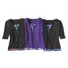 Half-Zip V-Neck Tunic Duet image number null