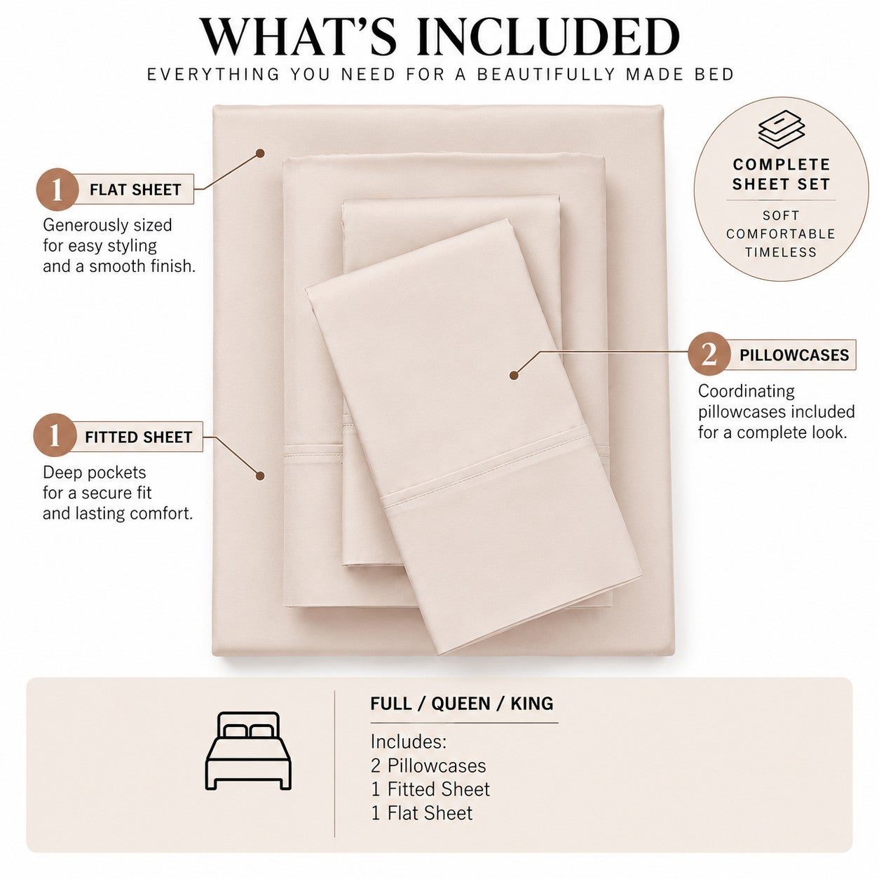 Bed Tite&trade; 500 Thread Count Cotton Sheet Set image number 1