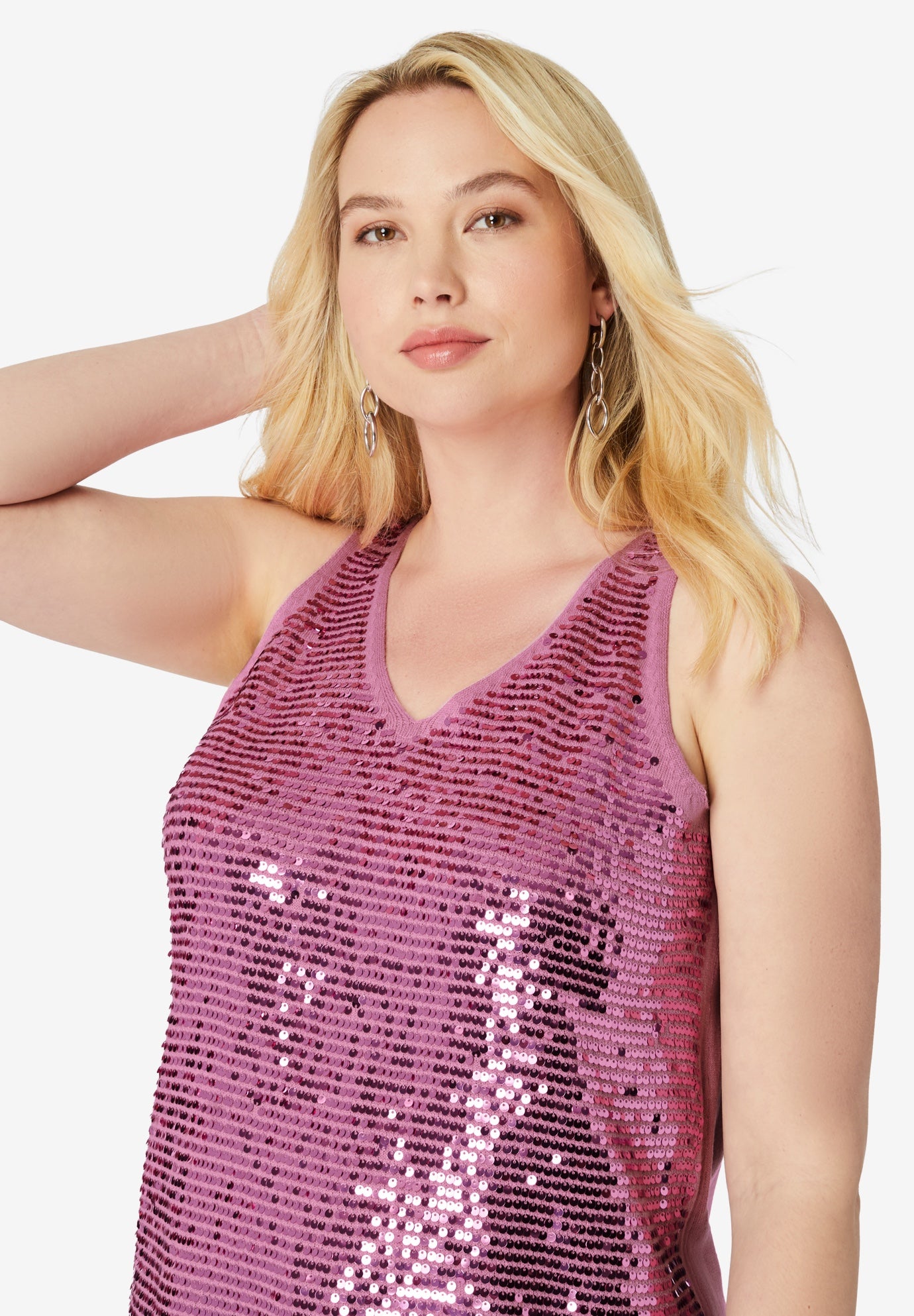 Sequin-Embellished Tank Top image number 3