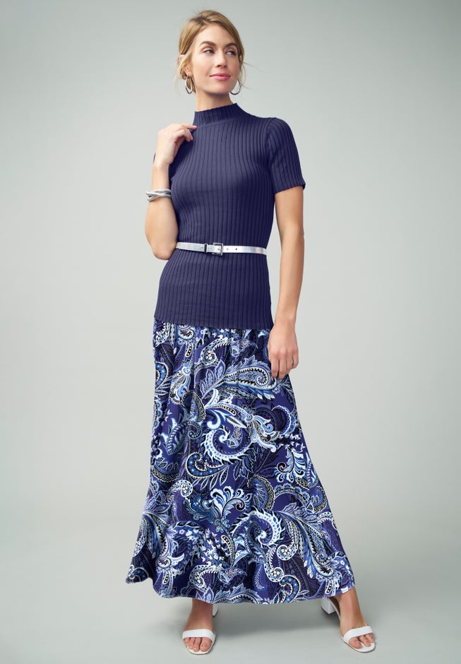 Everyday Stretch Knit Maxi Skirt image number 2