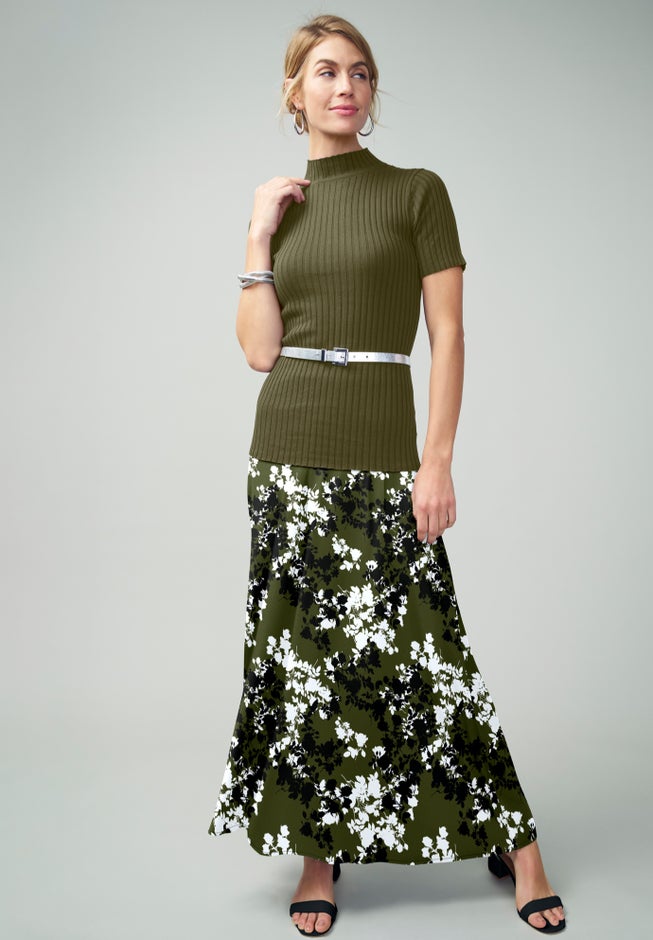 Everyday Stretch Knit Maxi Skirt image number 1
