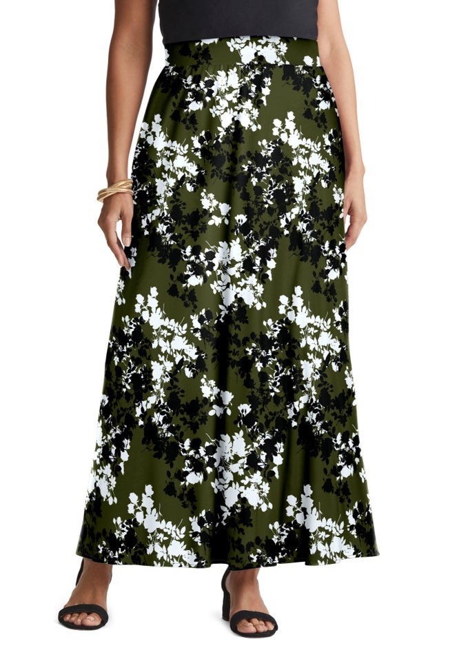 Everyday Stretch Knit Maxi Skirt image number 0