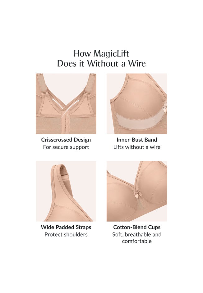 Glamorise&reg; Magic Lift&reg; Medium-Impact Wireless Sport Bra 1005 image number 5