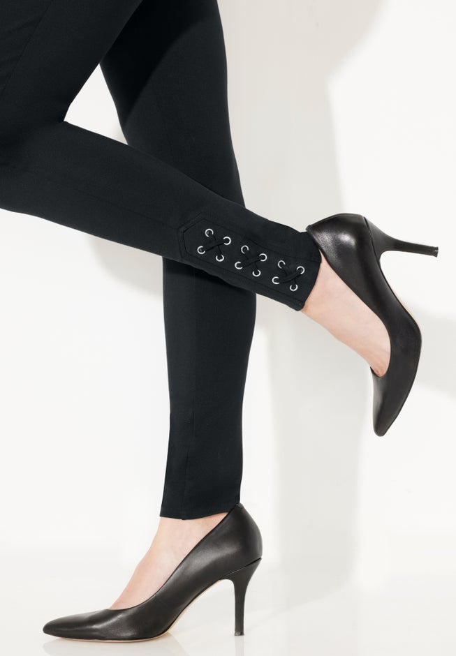Ponte Lace-Up Legging image number 2