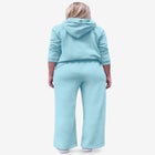 Wide Leg Fleece Sweatpant With Drawstring Waist image number null